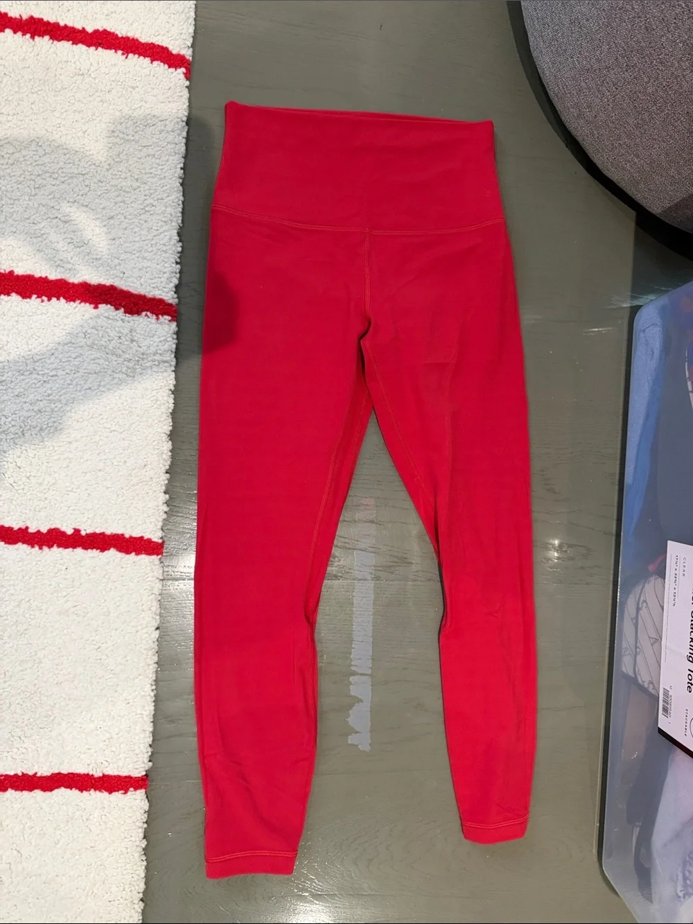lululemon athletica Kids Bright Red High-Waist Leggings - Picture 4 of 4