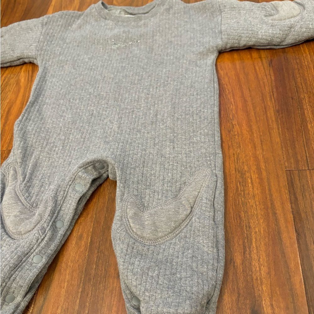 Nike Grey Ribbed Embroidered Swoosh Jumpsuit - Picture 4 of 5
