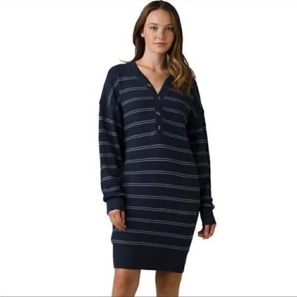NWT PrAna Milani Henley Dress Size S - Picture 1 of 9