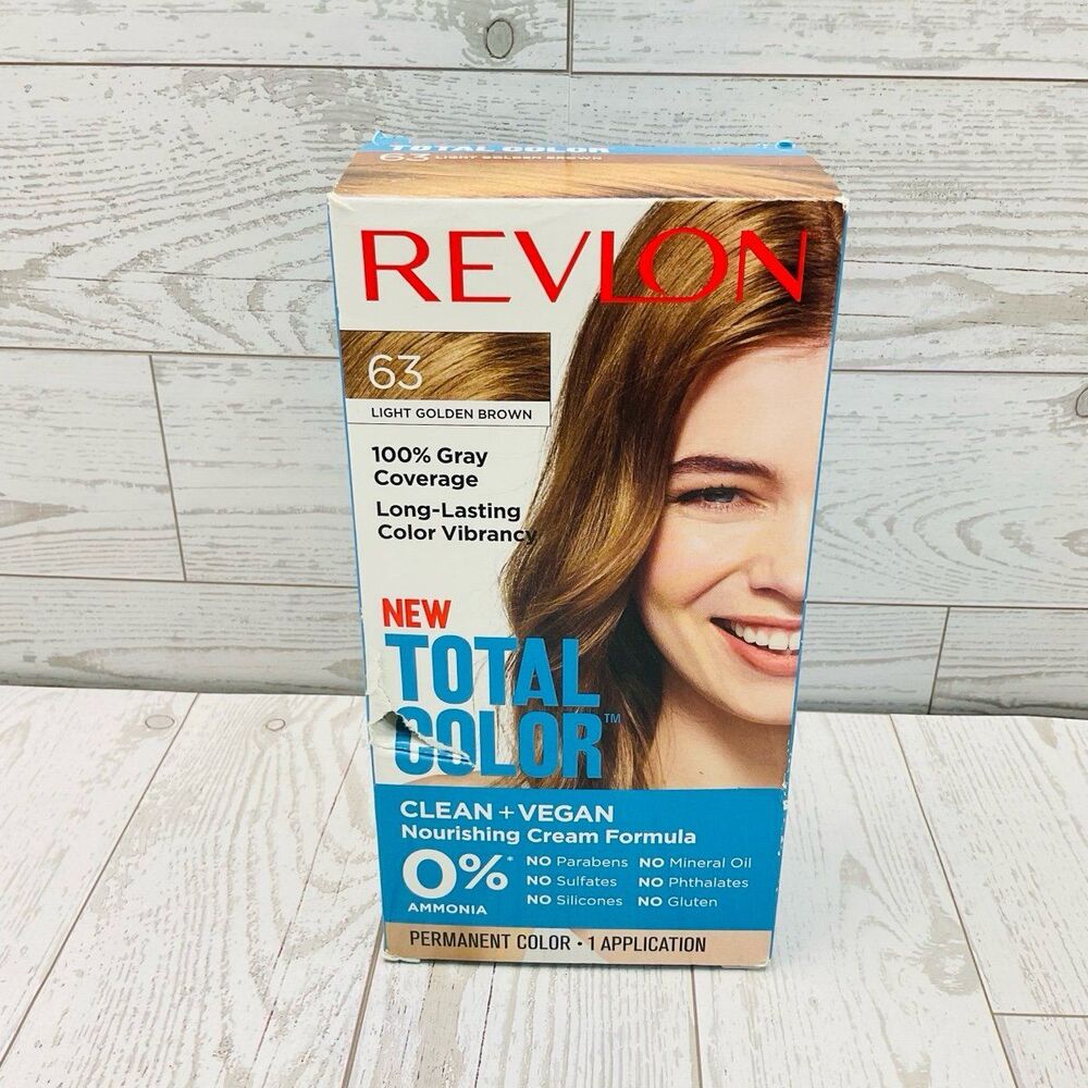 Revlon Total Color Permanent Hair Color – #63 Light Golden Brown
