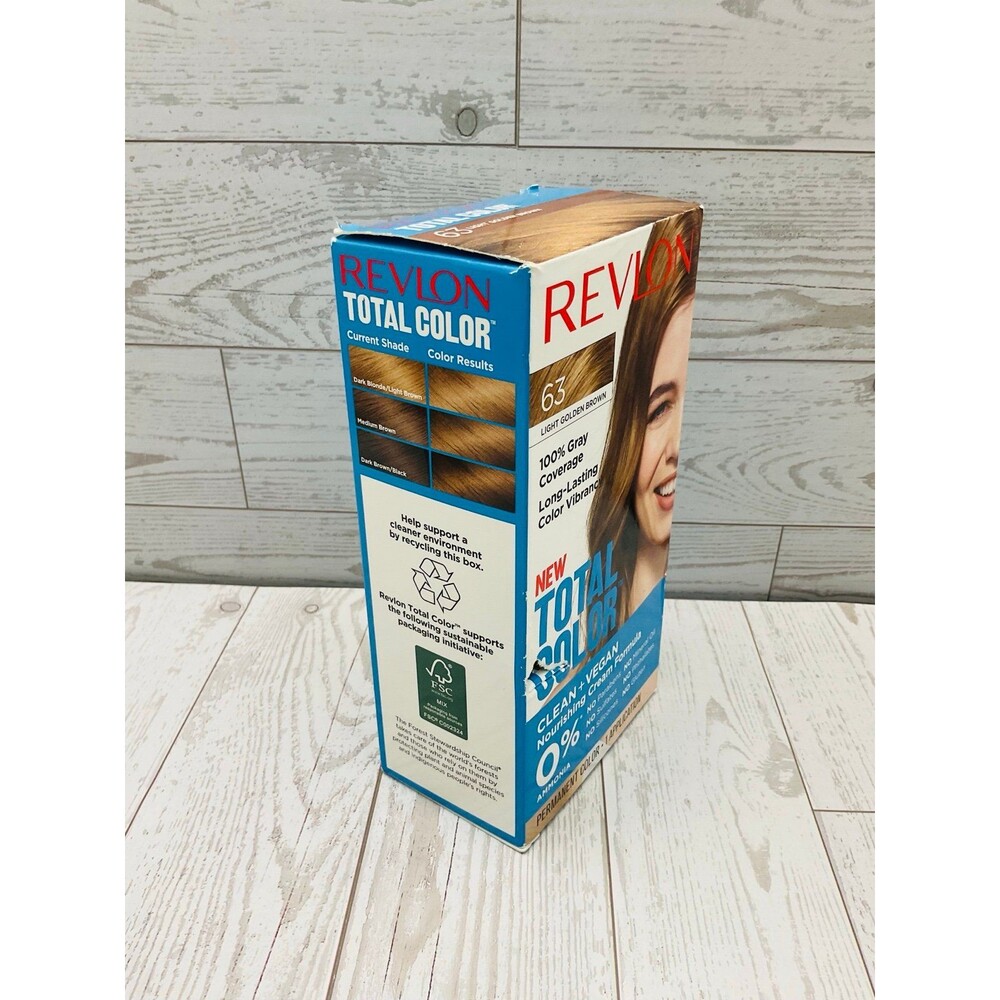 Revlon Total Color Permanent Hair Color – #63 Light Golden Brown - Picture 2 of 9