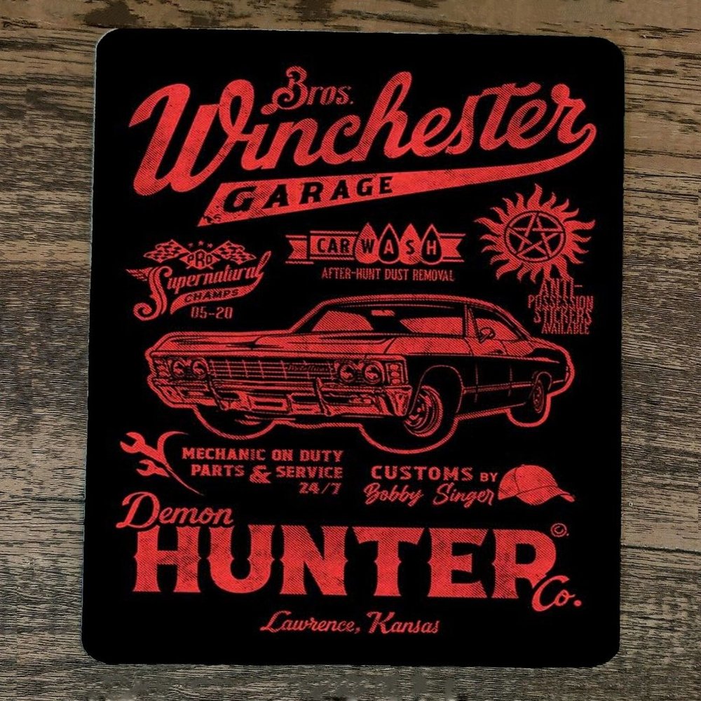 Mouse Pad Winchester Bros Garage‎ Demon Hunter