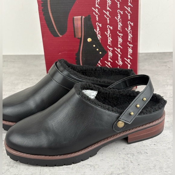 Kensie Shoes - NEW Kensie Women's Wrylie Lined Clogs - SIZE US 8.5- BLACK New In Box