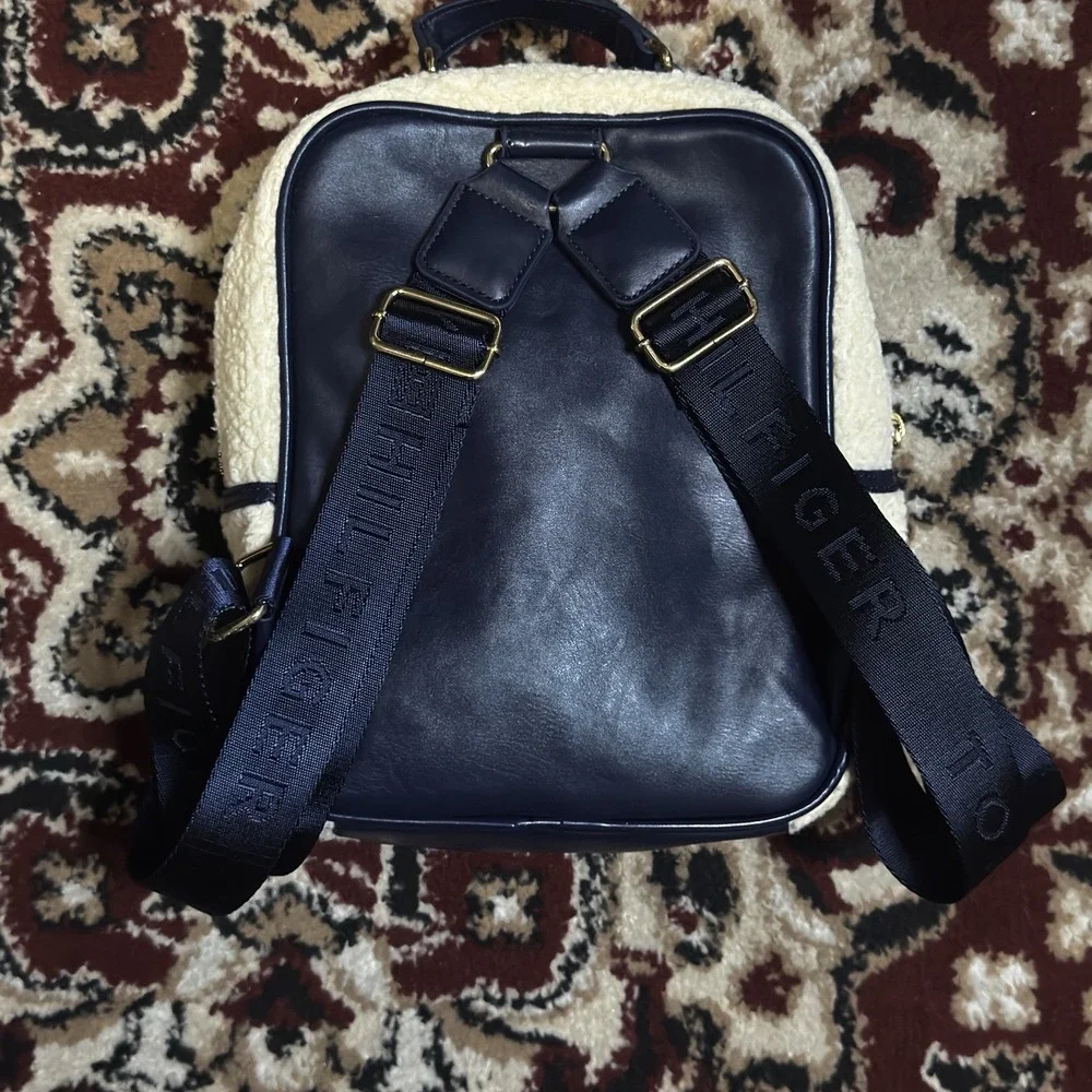 Tommy Hilfiger Sidney Faux Shearling Backpack - Picture 3 of 4