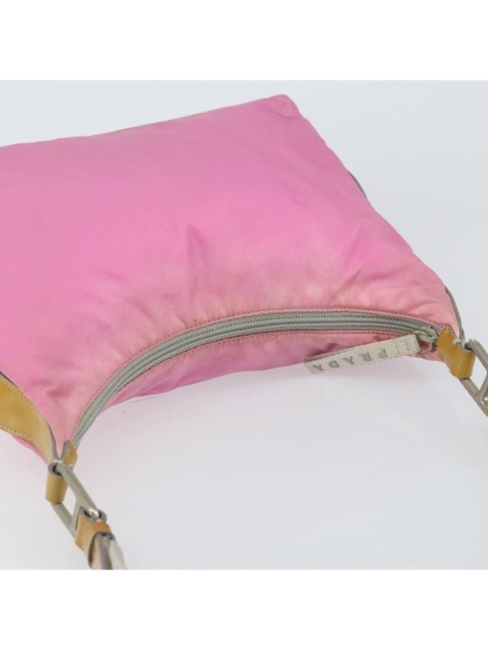 Authentic PRADA Shoulder Bag Nylon Pink Silver - Picture 10 of 16