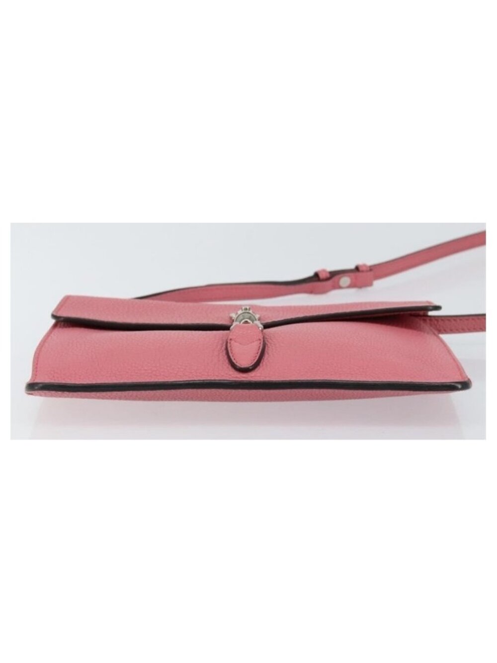 Authentic GUCCI New Jackie Shoulder Bag Leather Pink Silver - Picture 2 of 16