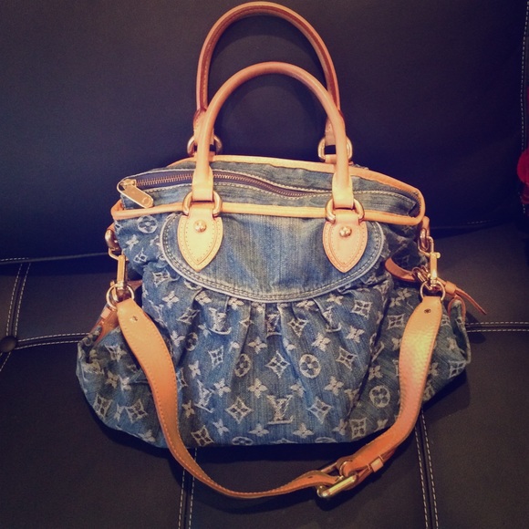 Authentic Louis Vuitton Monogram Denim Neo Cabby