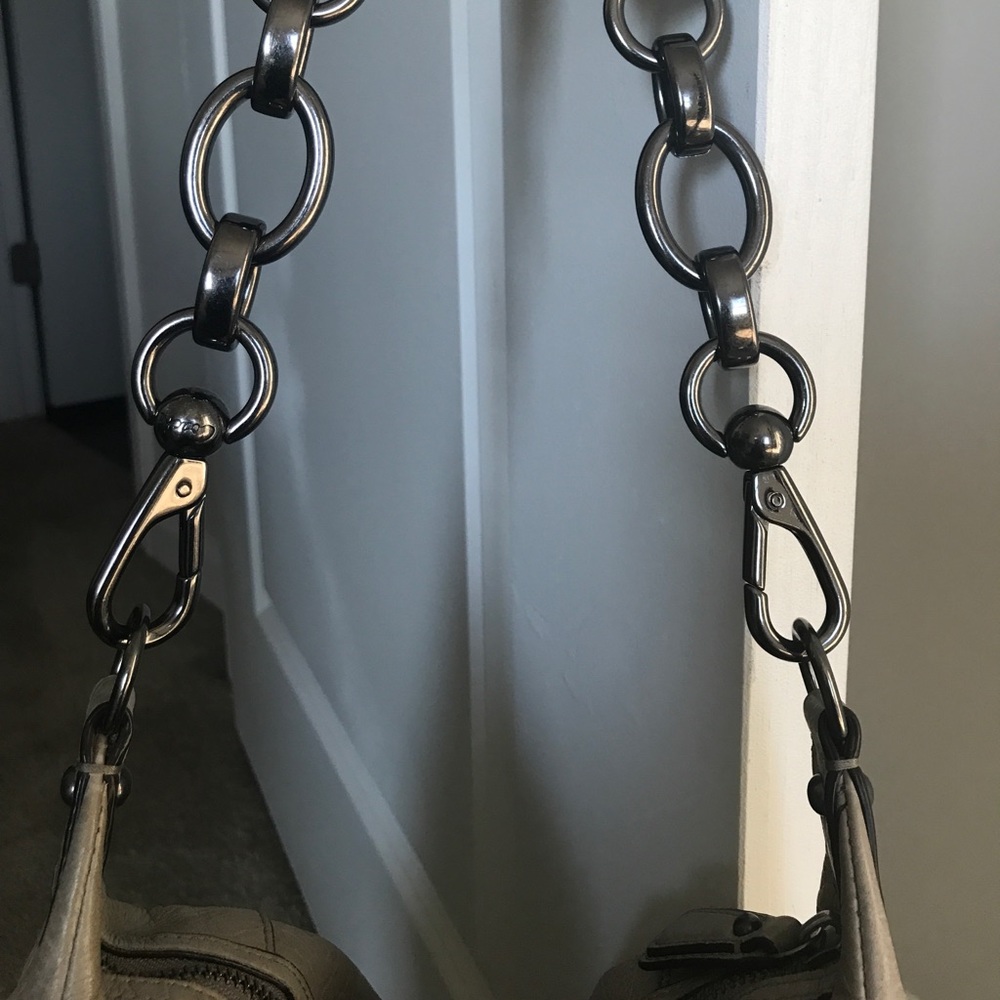 Coach Kristin Leather Satchel (Light Grey) - Picture 7 of 8